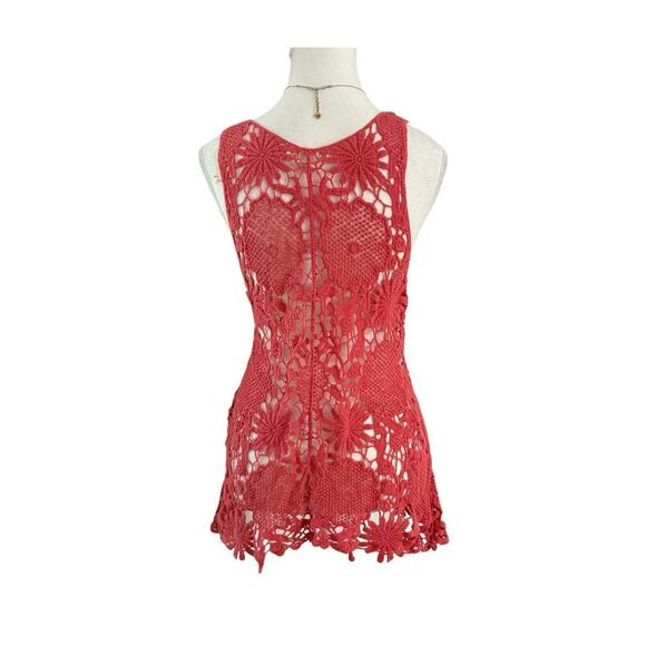 illa illa Paper Tag Vintage 100% Cotton Size Small Knitted Tank Layering Piece - Picture 2 of 4